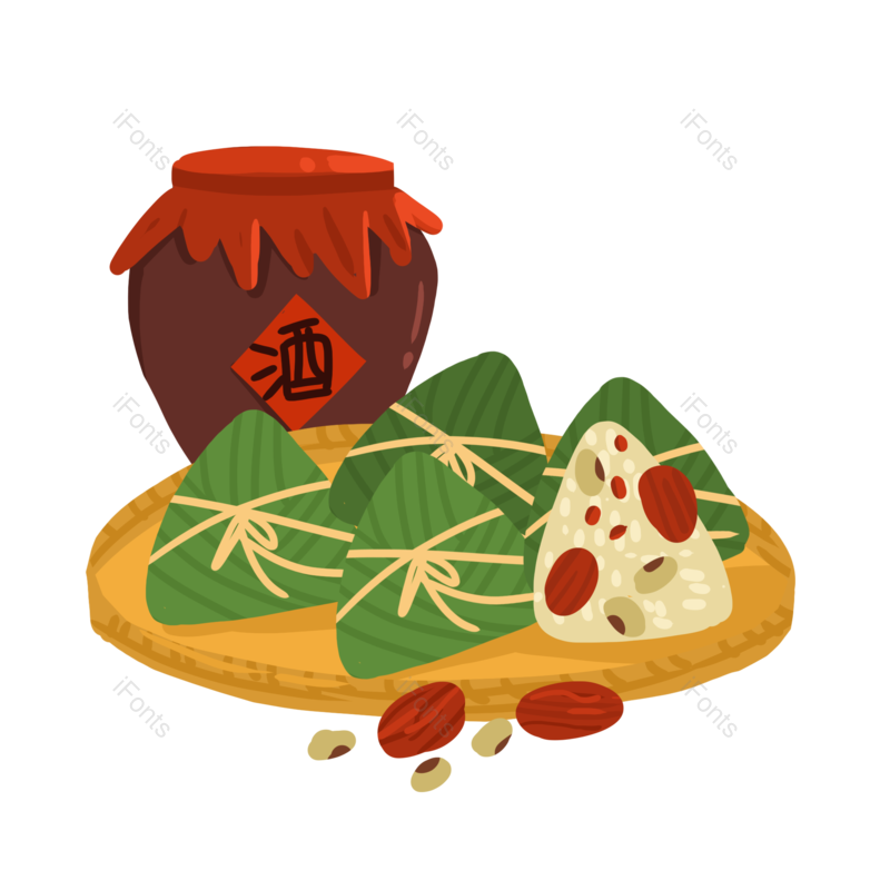 端午节图片,手绘元素,粽子PNG,免抠素材